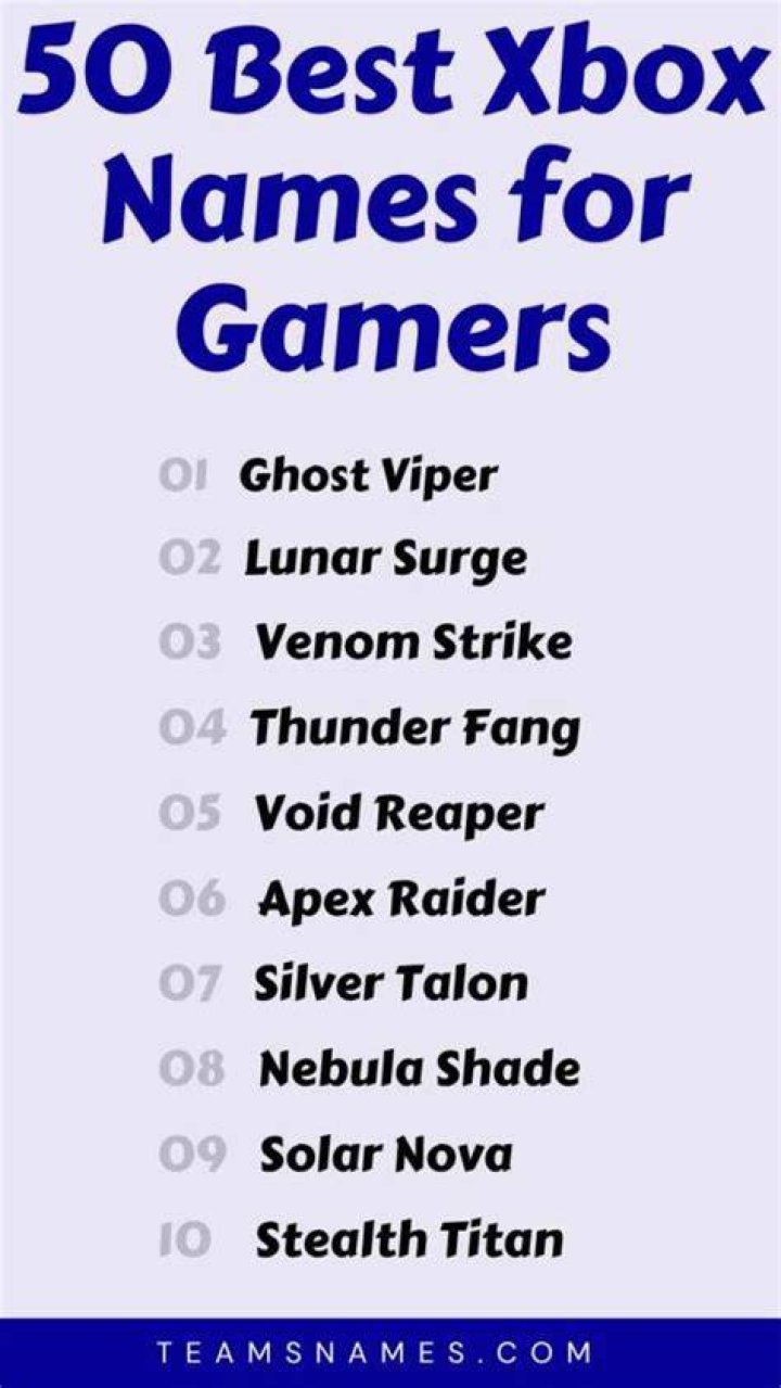 100+ Ingenious Xbox Names You'll Wish You'd Thought Of