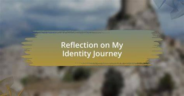 A Journey Of Identity And Inspiration