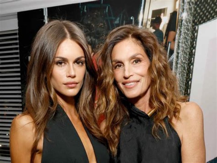 Cindy Crawford twins with daughter Kaia Gerber in nothing but bathrobes