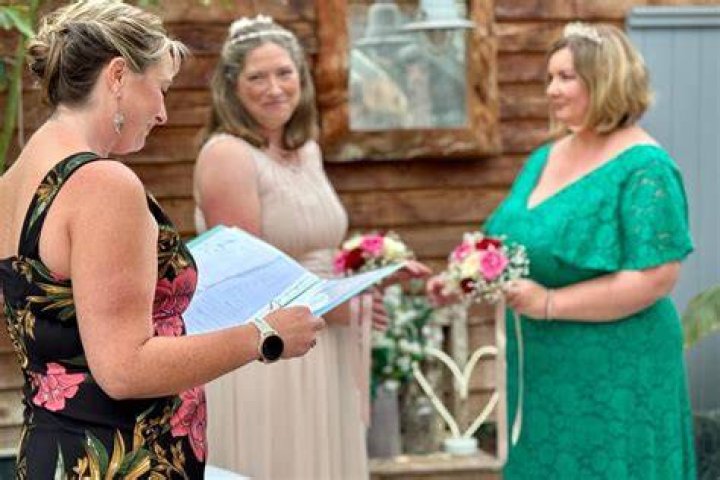 DotMarie Jones Gets Hitched at a Holiday Party