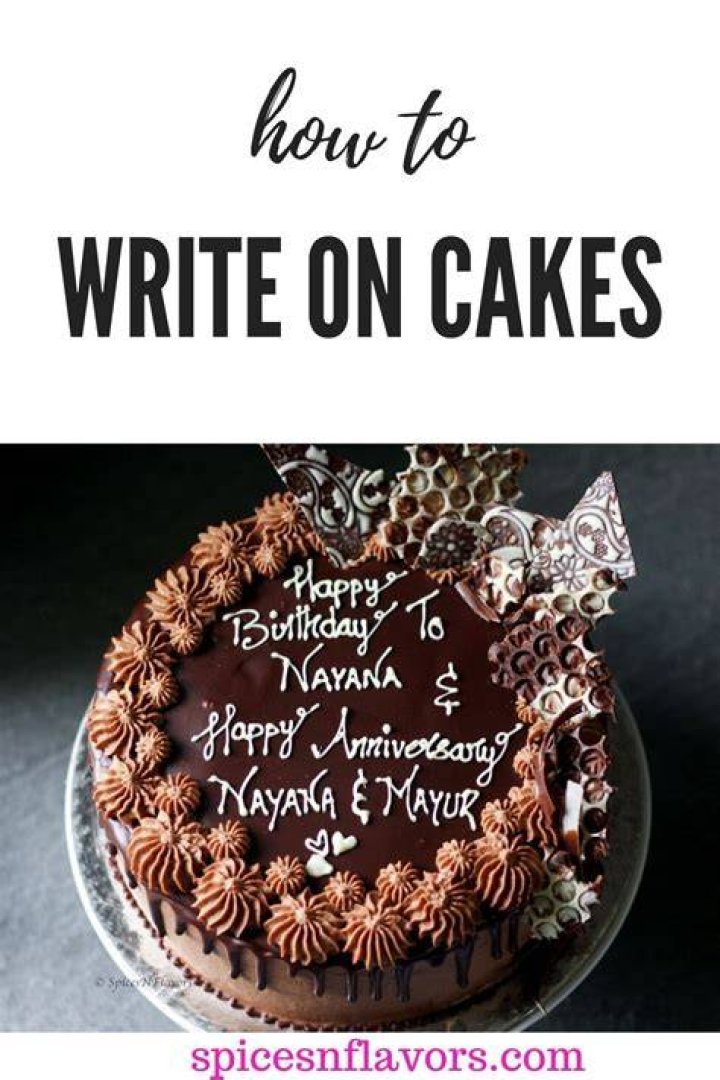 How To Write On Cakes (+ DIY Compliment Cakes) Cake writing, Birthday