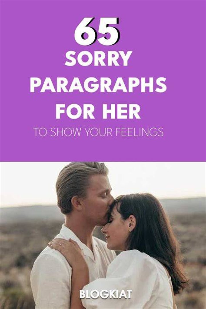 I&rsquo;m Sorry Paragraphs for Her in 2022 Cute paragraphs for her, Sorry