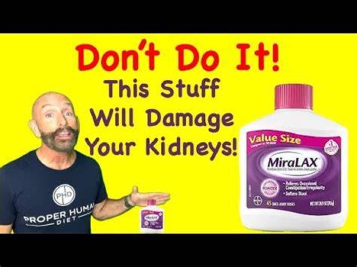 Is Miralax Harmful To Your Kidneys?