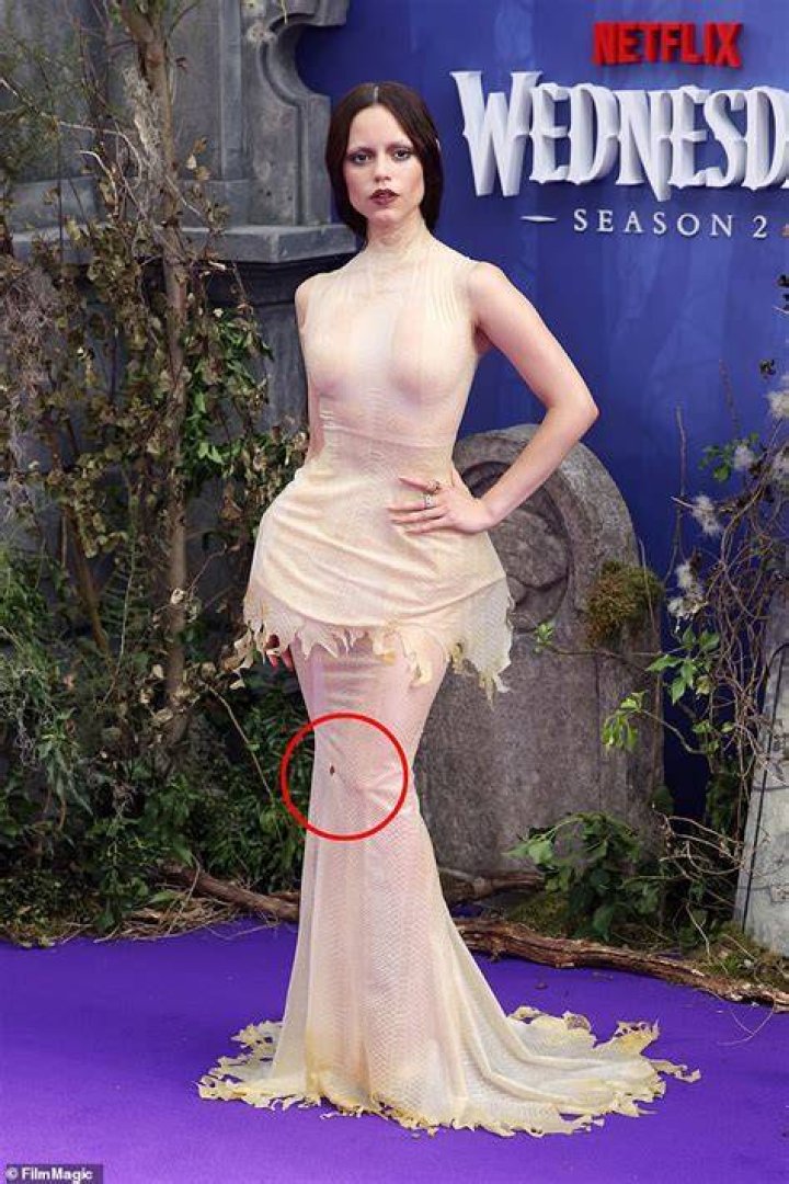 Jenna Ortega Wardrobe Malfunction