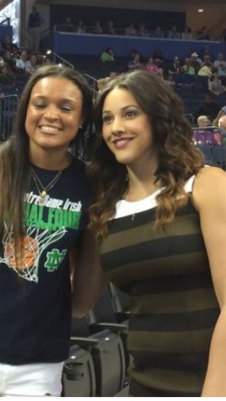 Kayla and Natalie Kayla mcbride, Notre dame fighting irish, Dame