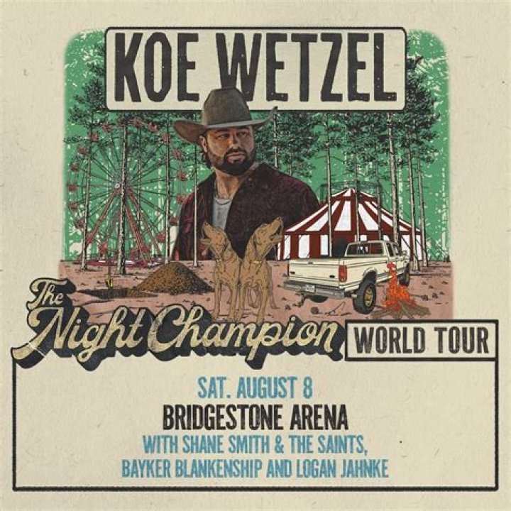 Koe Wetzel Concerts & Live Tour Dates 20242025 Tickets Bandsintown