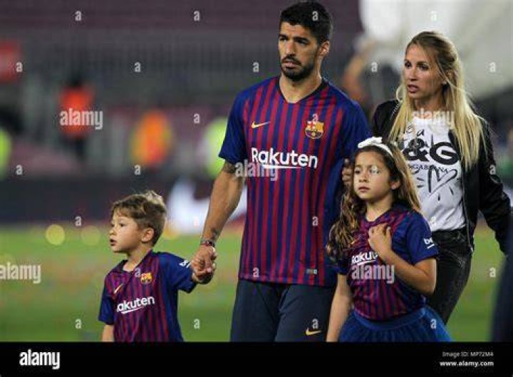 Luis Suarez and family Football