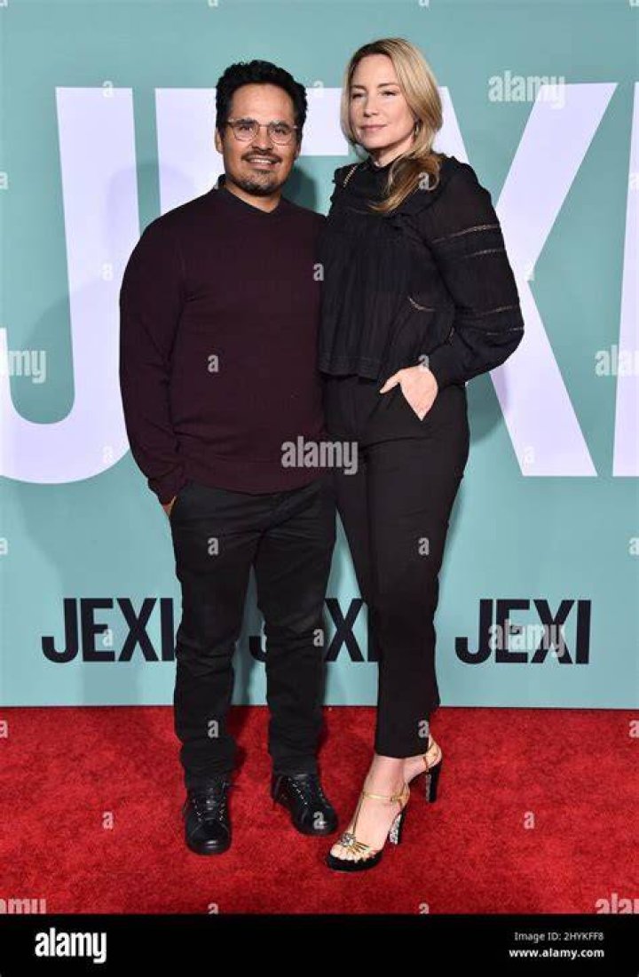 Michael Pena and Brie Shaffer arriving to the 'JEXI' Los Angeles