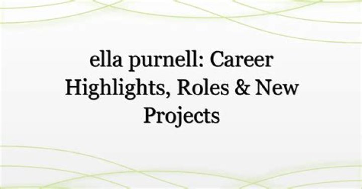 Notable Roles And Career Highlights