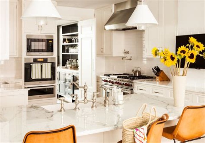 Preppy Kitchen in New York, NY by Sara Gilbane Interiors