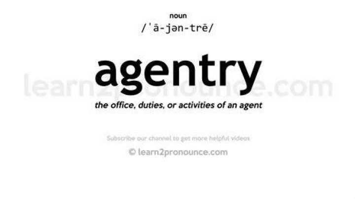 Pronunciation of Agentry Definition of Agentry YouTube