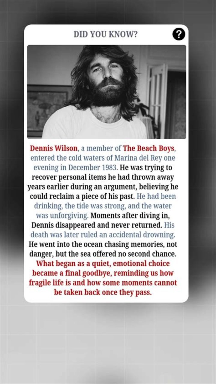 The Life And Legacy Of Dennis Wilson: A Beach Boy Icon