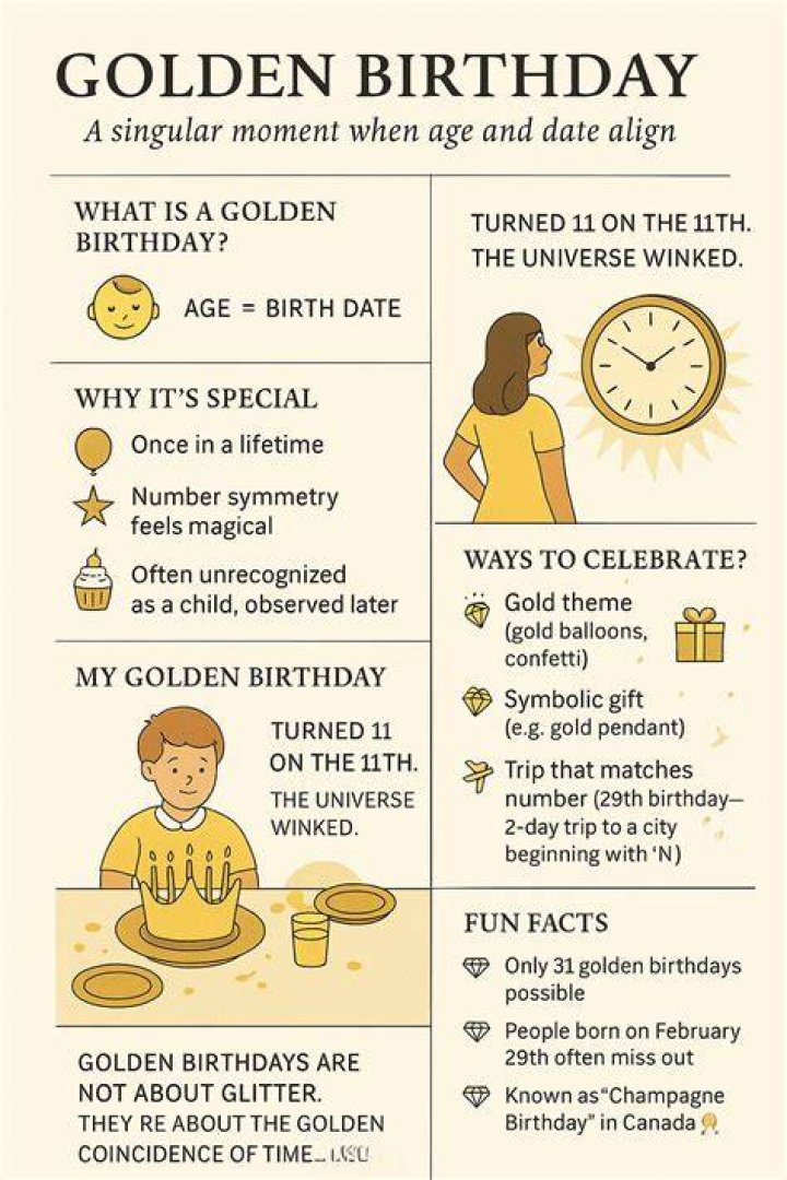 The Meaning Behind Golden Birthdays: A Special Occasion