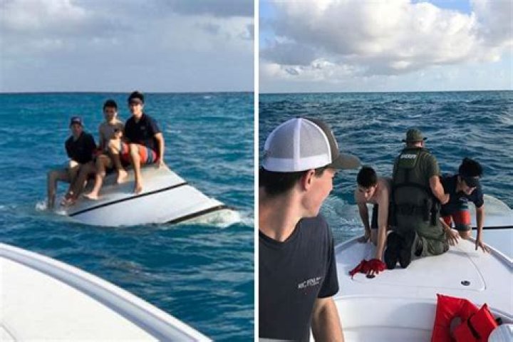 Three Teens Rescued From Capsized Boat In The Keys