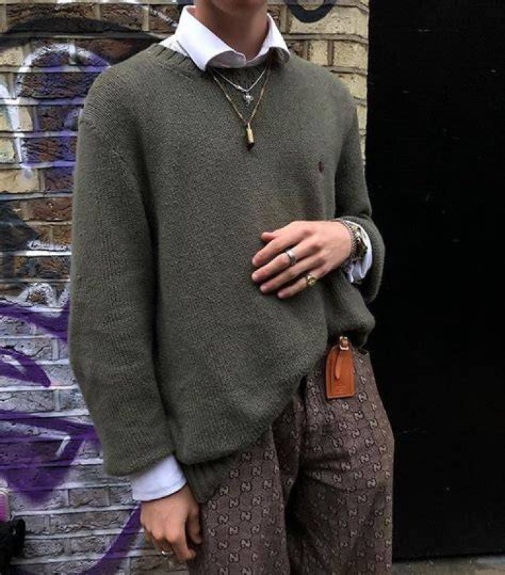 Timeless EBoy Style: Collared Shirt Under Sweater