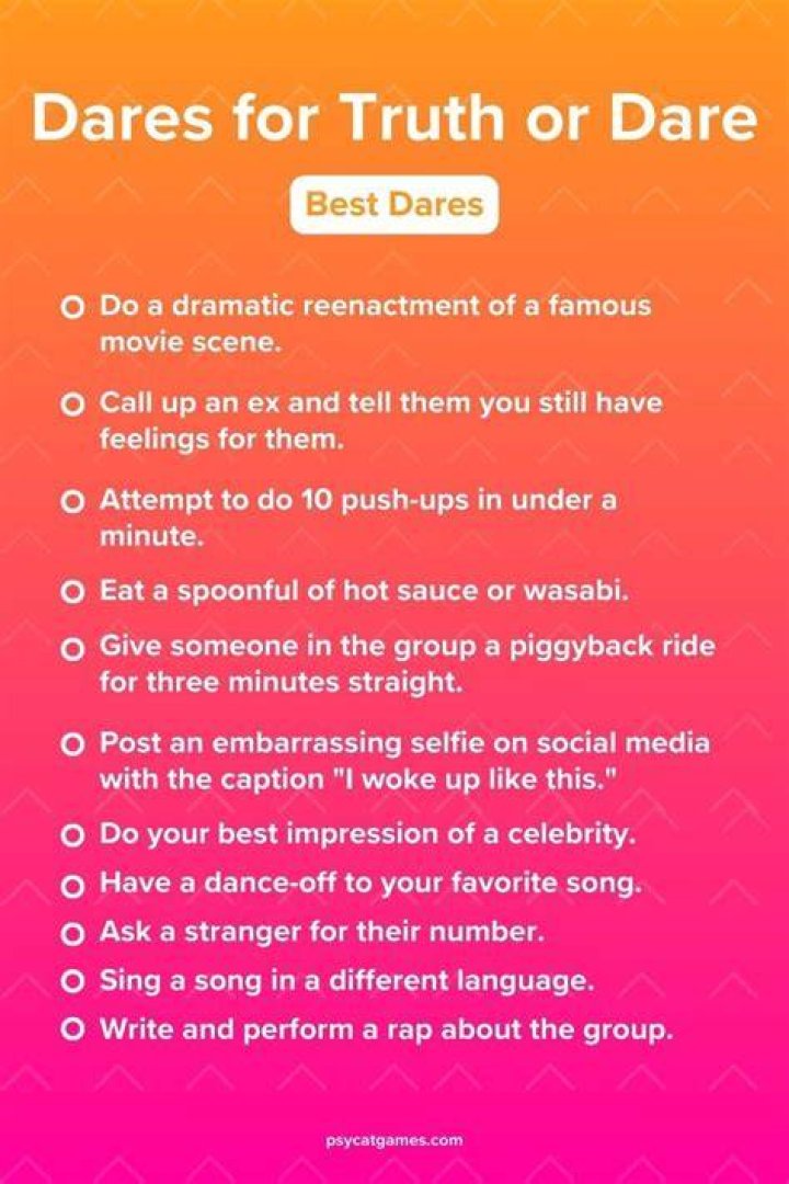 Truth Or Dare Dares For Texting Truth or Dare FAQ