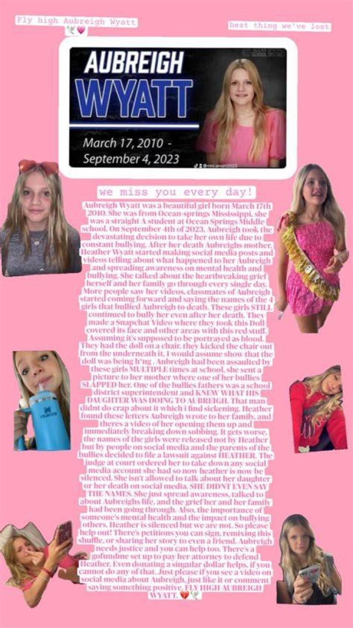 Why Is Everyone Wearing Pink In Memory Of Aubreigh Wyatt?
